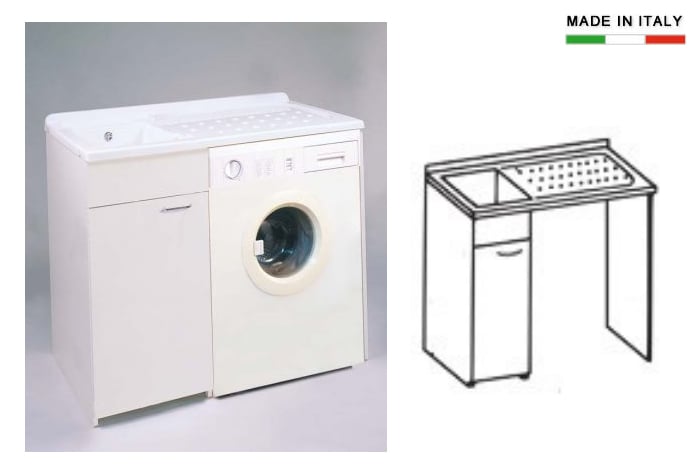 Mobili bagno per lavatrice ~ fatua.net for . Mobile porta lavatrice e asciugatrice da esterno