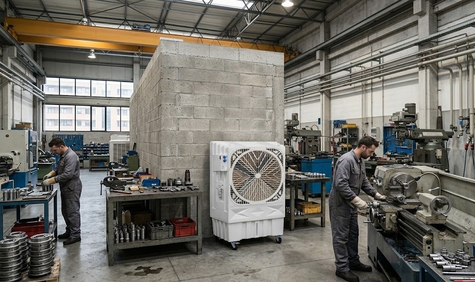 Come raffrescare un capannone industriale: soluzioni efficaci per grandi superfici