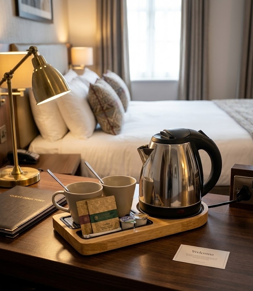 Bollitori elettrici per hotel: guida completa per camere d’albergo