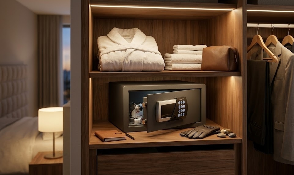 Casseforti elettroniche per hotel: vantaggi rispetto ai modelli tradizionali