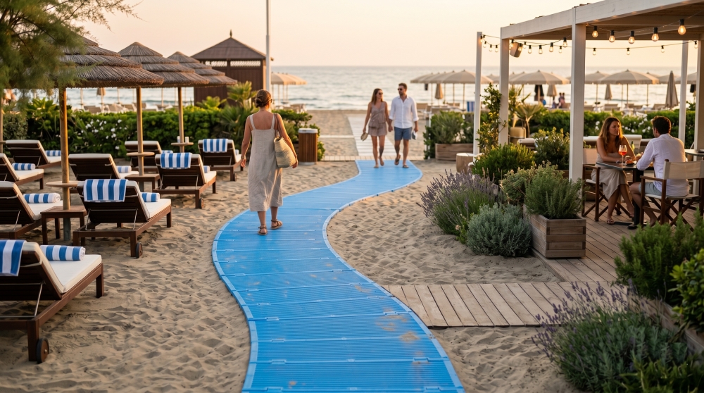 Passerelle antiscivolo per spiaggia: sicurezza e comfort per clienti e turisti