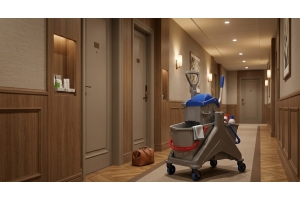 Carrelli per pulizie hotel: come migliorano l’efficienza dell’housekeeping