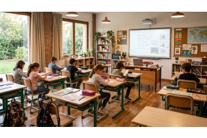 Come progettare un’aula scolastica funzionale con banchi, sedie e cattedra