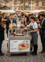 Banco attrezzato per Crepes