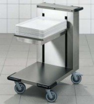 Carrelli per distribuzione posate e vassoi