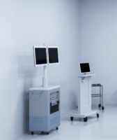 Carrelli per monitor multiparametrici