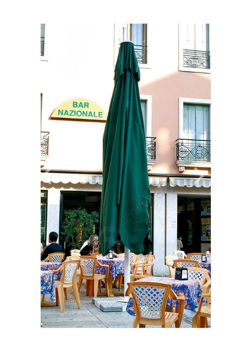 Ombrellone Rettangolare Da Patio 250x130 Cm – Mezzo Ombrello Con Asta In Acciaio, 5 Stecche, Inclinabile, Per Balcone E Giardino