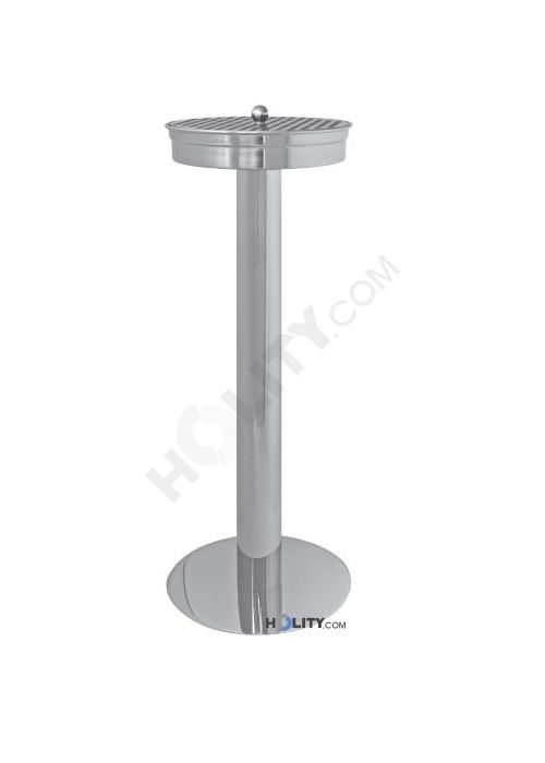 Posacenere Da Esterno Con Piedistallo - Regolabile 51-70cm, Lamiera Stagnata, Coperchio Antipioggia - Foto 3