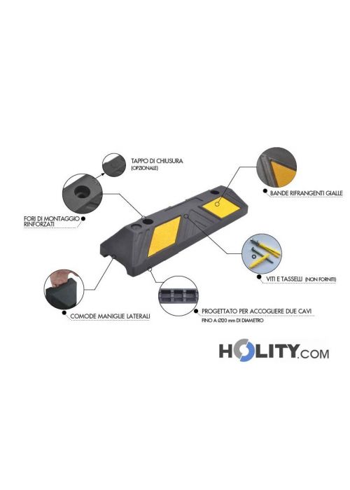 Ferma Ruote Da Garage Fervi 0598 - In Polipropilene, 685x305x38mm - Foto 6