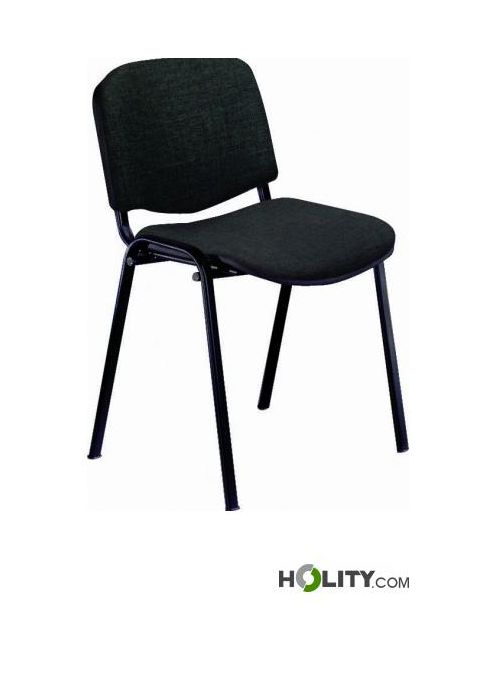 Sedia Da Conferenza HJH Office Xt 600 - Tessuto Blu, Schienale Ergonomico, Impilabile - Foto 7