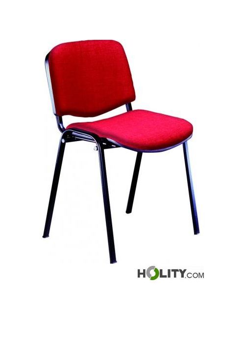 Sedia Da Conferenza HJH Office Xt 600 - Tessuto Blu, Schienale Ergonomico, Impilabile - Foto 12