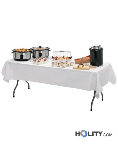 Confezione 2 panche pieghevoli catering 180x30x43cm O91