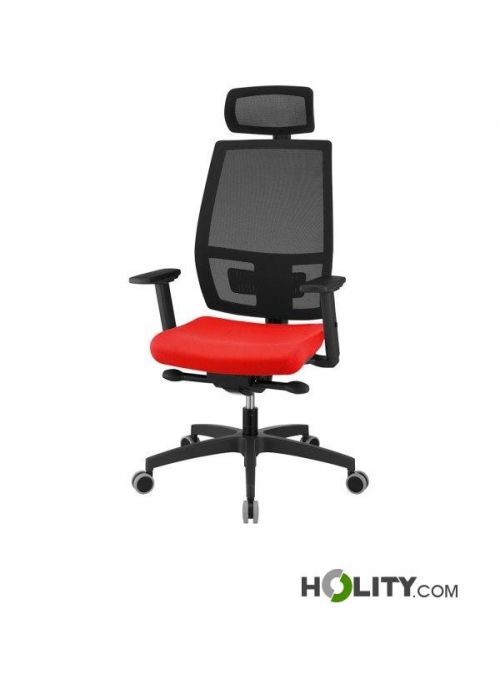 Sedia Ergonomica Da Ufficio ReliefBack Con Braccioli 4D - Portata 200kg, Schienale In Rete, Seduta Regolabile, Poggiatesta 2D, Rotelle Silenziose, Garanzia 3 Anni - 3