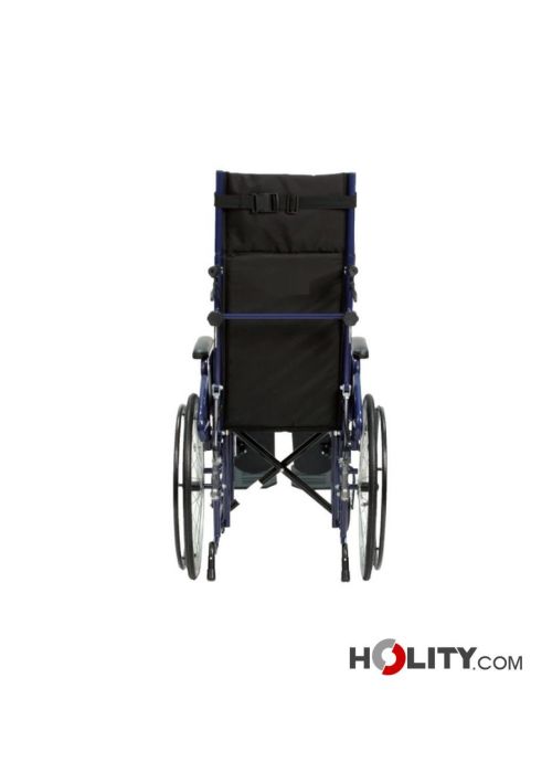 Carrozzina per disabili on schienale reclinabile h23020