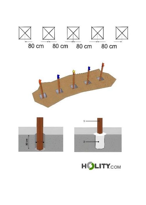Set Slalom Agility Per Cani - 16 Aste Con Borsa Trasporto - Per Allenamento Fitness E Concentrazione - Foto 5