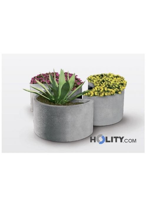 Fioriera per arredo urbano in cemento h19172 - Main Image