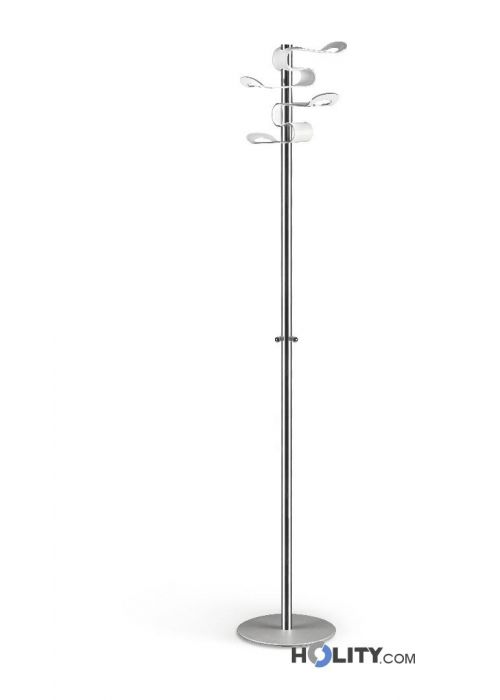 ALCO-Albert Appendiabiti A Parete Con 5 Ganci: Cromato, Stabile, Dimensioni 40,5x3,8x6 Cm - Incluso Materiale Fissaggio