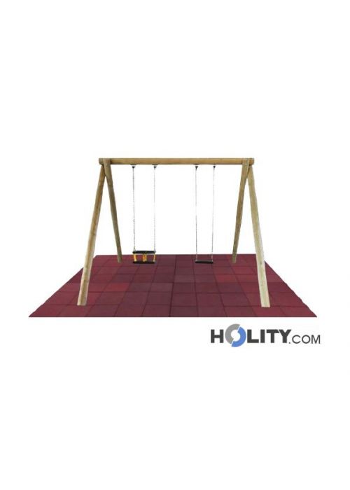 pali legno per altalena