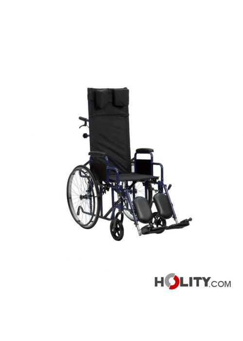 Carrozzina per disabili on schienale reclinabile h23020