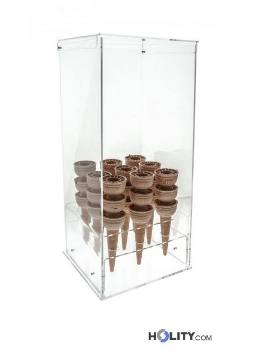 Super Cool Creations - Supporto Per Coni Gelato E Cake Pop In Acrilico Trasparente - 4/8 Fori, Due Misure (20 E 40 Mm) - 3