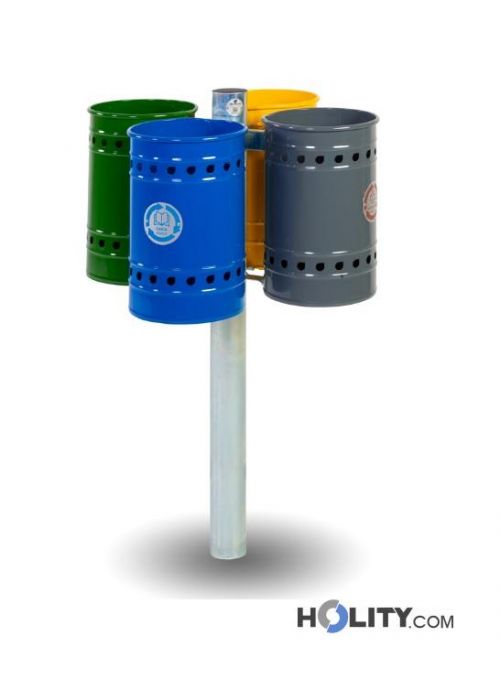 Cestino Carta Straccia BUGUUYO Nero 26x24cm - Contenitore Rifiuti Plastica Con Anello Pressione Per Ufficio E Casa - 4