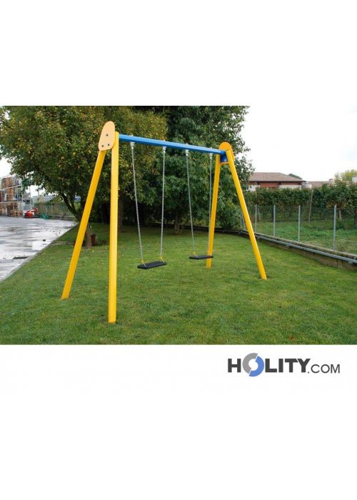 Panca Altalena - Altalena Da Giardino - Con Schienale Ribaltabile - Beige