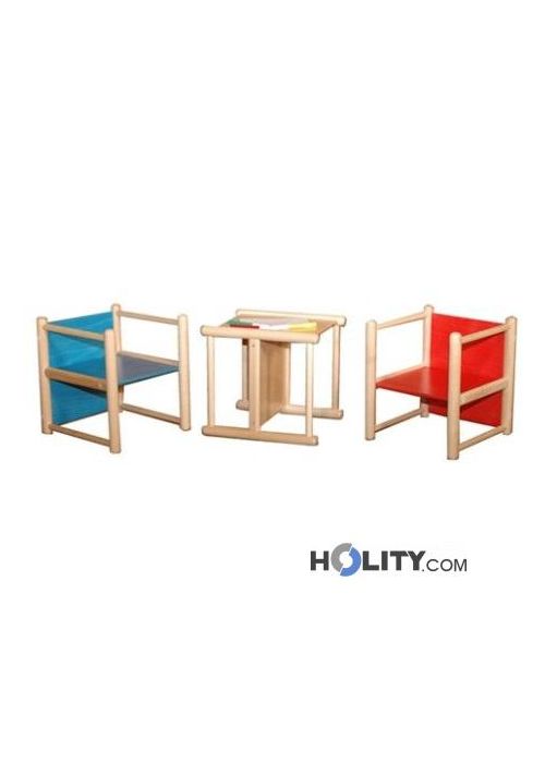 Sedia pluriuso colorata per scuola dell'infanzia h40212