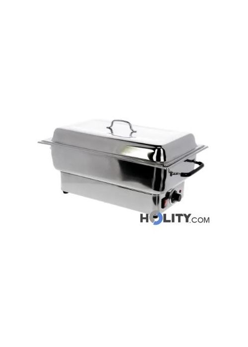 Chafing Dish, scaldavivande in acciaio inox, con coperchio, per catering buffet e feste (8,5 l Chafing Dish, scaldavivande in acciaio inox, con coperchio, per catering buffet e feste (8,5 l