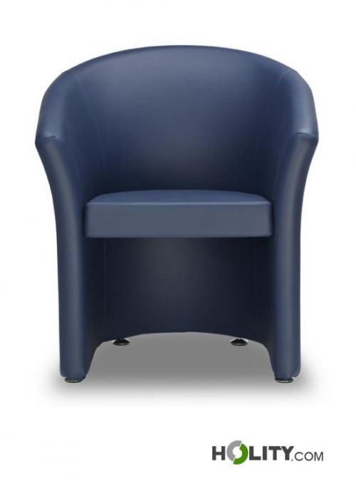 Poltroncina arredo ufficio in ecopelle h449_111