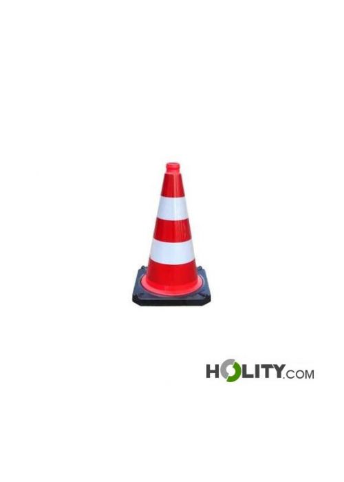 Cono Di Segnalazione Stradale Con Riflettore – Altezza 75 Cm – Uso Domestico E Professionale – FOREVER PRINT