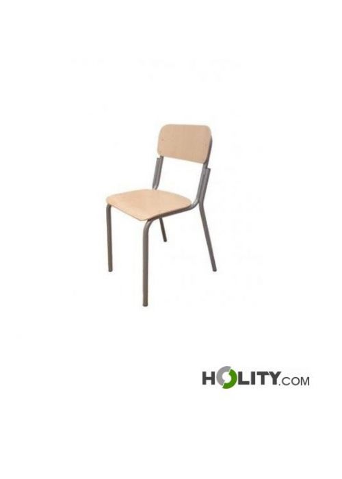 Sedia scuola in legno altezza 43 cm h553_06
