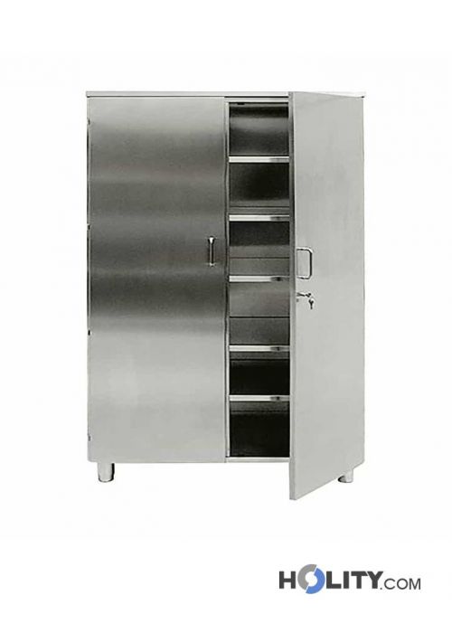Armadietto A Specchio Fundin Per Bagno In Acciaio Inox, 38x65 Cm, Montaggio A Parete O Incasso, Con 2 Ripiani Regolabili E Cerniere Soft-Close - 4