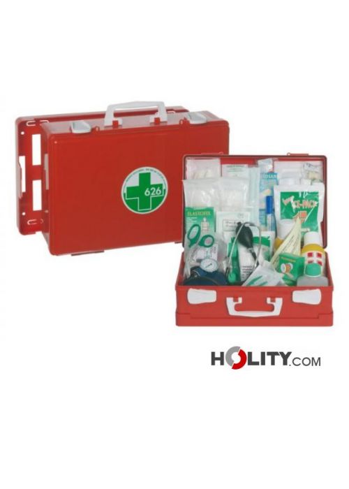 Cassetta Medica ALLEGATO 2 C Valigetta Pronto Soccorso Per Aziende Con Meno Di 3 Lavoratori – D.M. 388/2003, 1,4 Kg, 26x17x7,5 Cm