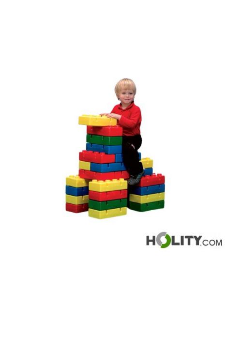 Kit da 40 mattoni giganti in plastica h735_05