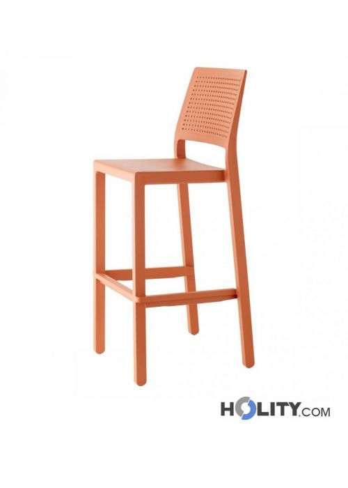Sgabello da bar con schienale h74_382