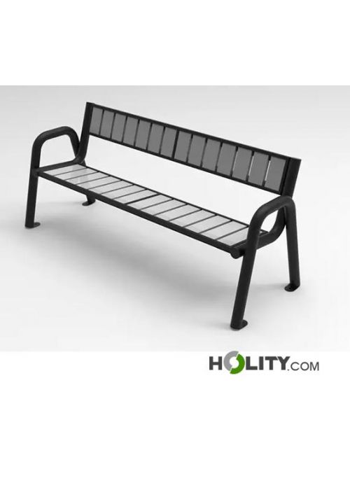 Panchina da Giardino 120 cm in Polyrattan Marrone