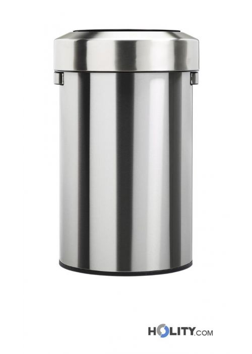 Cestino Per Rifiuti In Acciaio Inox Con Pedale E Coperchio Silenzioso – 4 Galloni (circa 15 Litri) – Per Bagno, Cucina, Ufficio