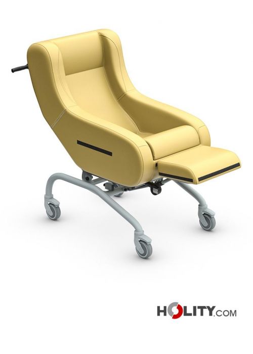 Carrozzina con ruote piccole per assistenza domiciliare e case di