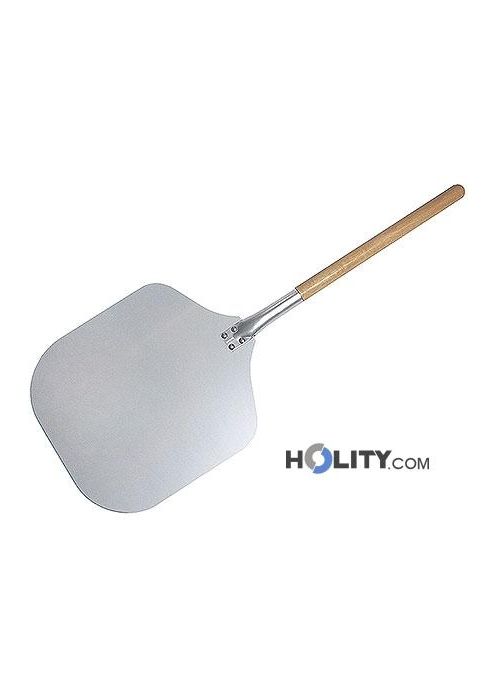 Pala Per Pizza In Alluminio 40x30cm - Manico Legno Rimovibile, Professionale Per Forno - Foto 8