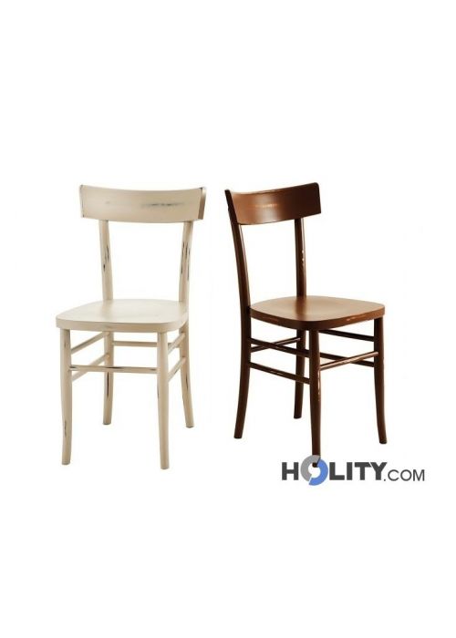 Sedia shabby chic in legno h20904