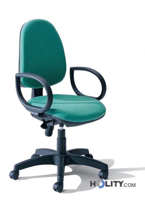 Sedia ufficio operativa su ruote h1829