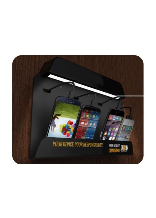 Stazione Ricarica Bamb&ugrave; 7 Porte USB 50W - Organizer Per Dispositivi, Caricatore Rapido, Base Antiscivolo