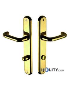 Maniglia per hotel - porta da bagno in ottone h0406