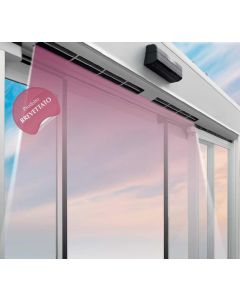 Porta automatica con barriera d'aria