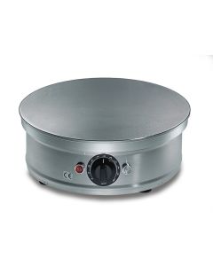 Crepiere elettrica liscia tonda in acciaio inox h19011
