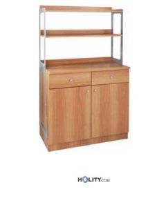 Mobile di servizio in legno per sala ristorante h09165