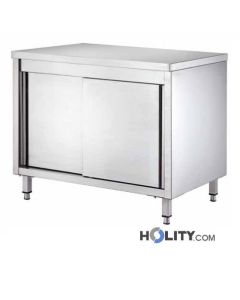 tavolo-inox-con-ante-scorrevoli-e-ripiano-intermedio-l-140-cm-h09-233
