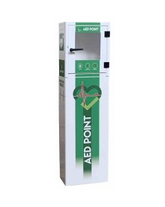 Totem con defibrillatore allarme e illuminazione interna h104310