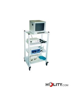 Carrello elettromedicali con 4 ripiani h13_335