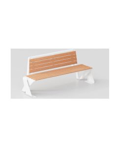 Panchina per arredo urbano a 4 posti h140_324